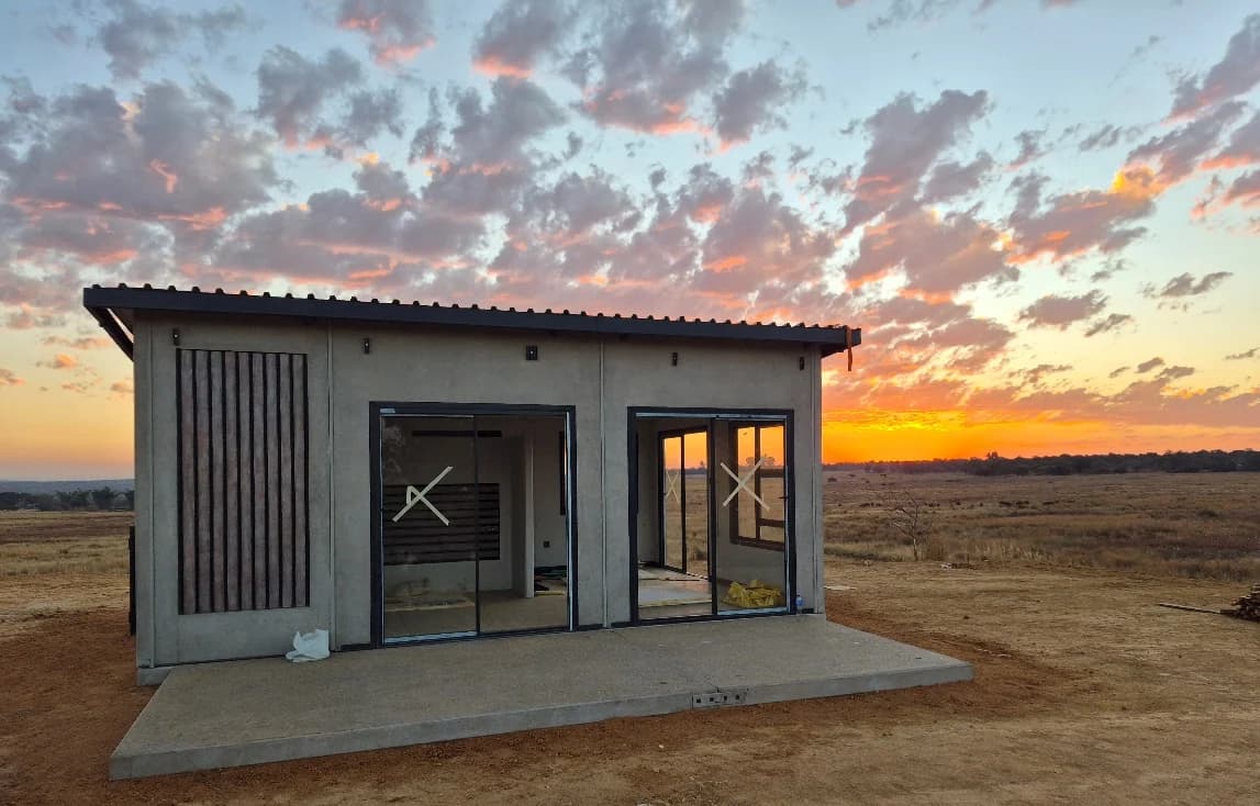 Completed ARTERRA precast unit at sunset